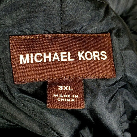 Michael Kors Womens  Navy Mid Weight Zip Jacket 3X - Picture 12 of 12
